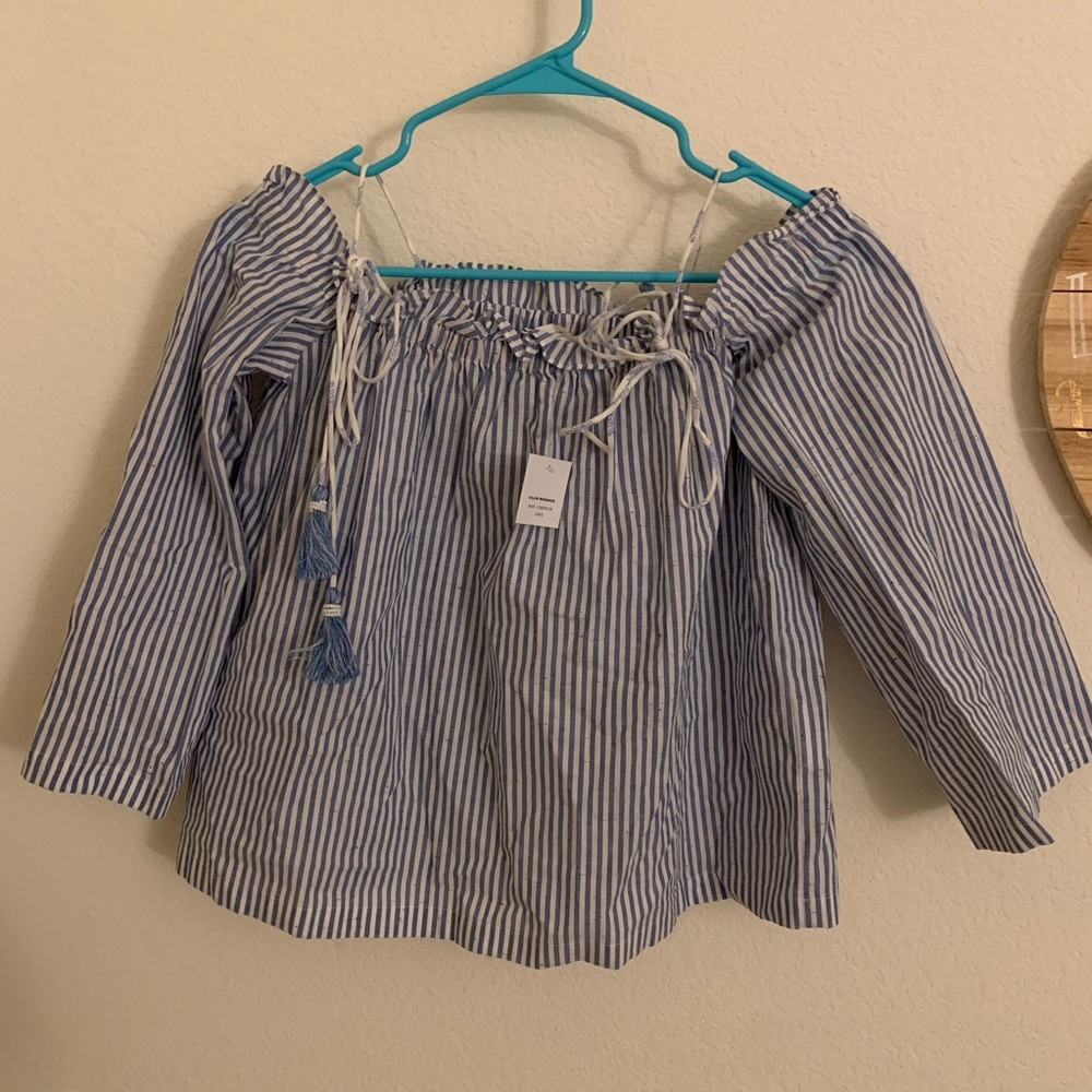 Club Monaco Janou off the shoulder top